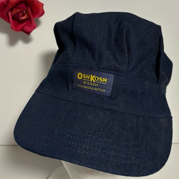 VTG SALE Oshkosh B'Gosh Railroad Conductor Snapback Train Hat Made in USA NEW - Picture 10 of 10